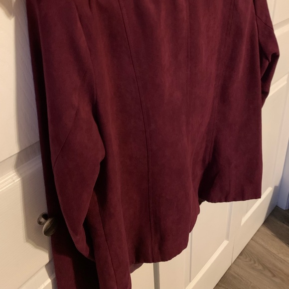 Studio Works Faux Suede Zip Up Jacket/Blazer - Picture 7 of 12